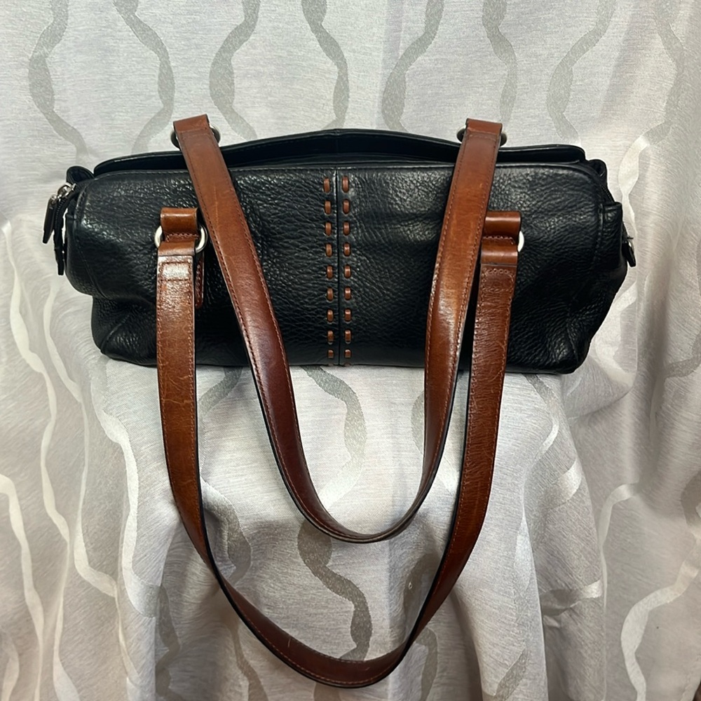 Fossil Black Leather Shoulder Bag